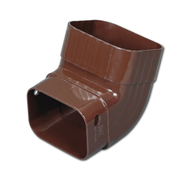 Amerimax Home Products Amerimax 4.25 in. H X 3.25 in. W X 4.25 in. L Brown Vinyl K Gutter Elbow M1627 - main